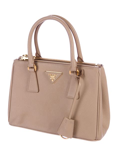 prada saffiano mini double zip tote bag|Prada saffiano shoulder bag.